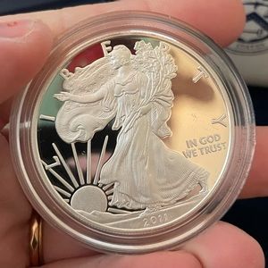 US silver dollar mint condition 2011 American Eagle One Ounce Silver Proof Coin